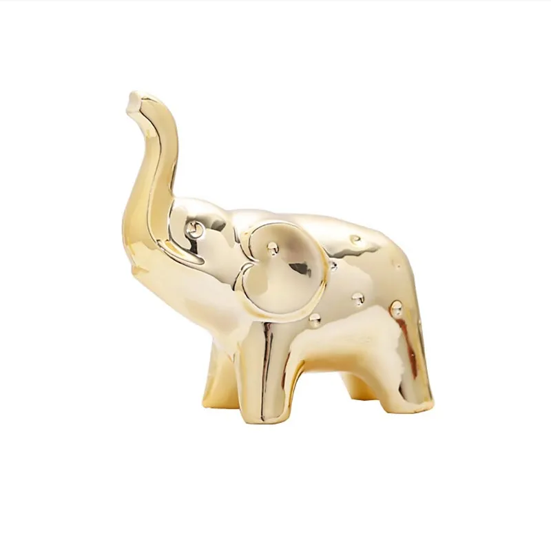 

Elephant Statues And Figurines Sculptures Home Decor Modern Ornaments For The Living Room Decoration Desktop Table Gold Storage