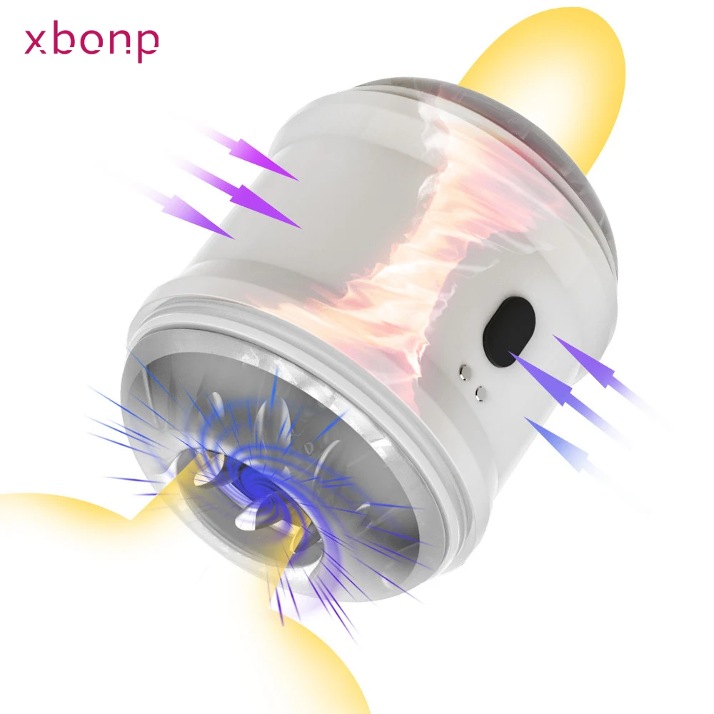 Male Masturbator Cup Vagina Masturbation Electric Climax Vibrating Silicone Pocket Blowjob Pussy Sex Toys for Men Adult Goods