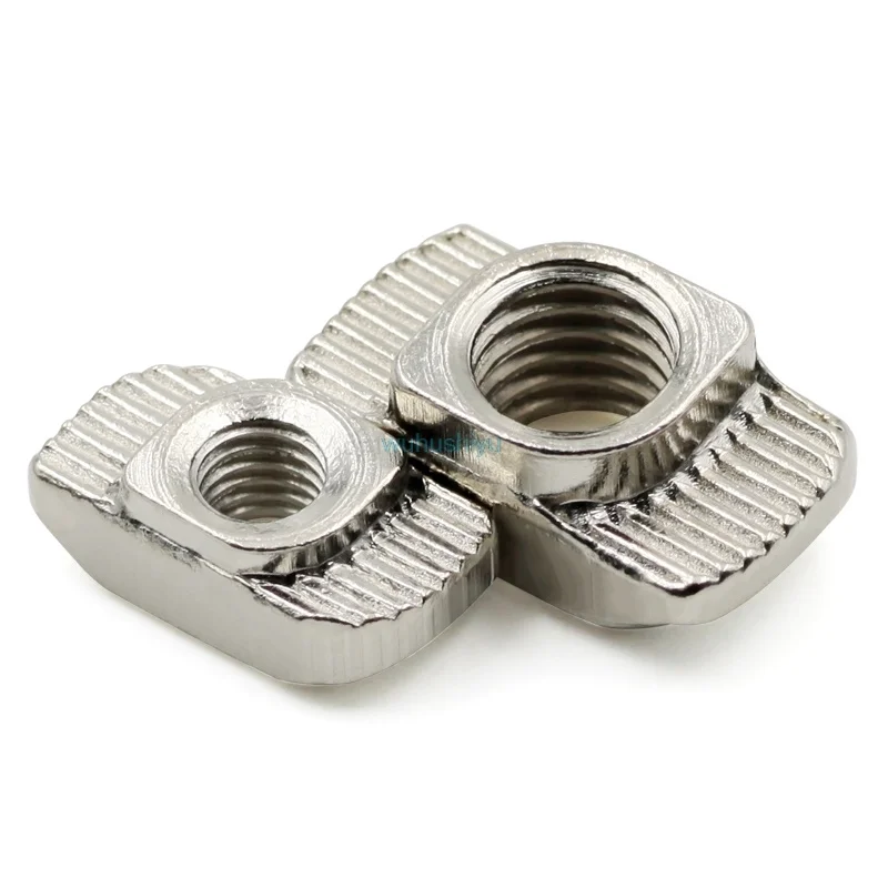 T-nut M3 M4 M5 M6 M8 Hammer Head T Nut Fasten Slot Nut Connector Nickel plated for 20 30 40 45 EU Aluminum Extrusion Profile