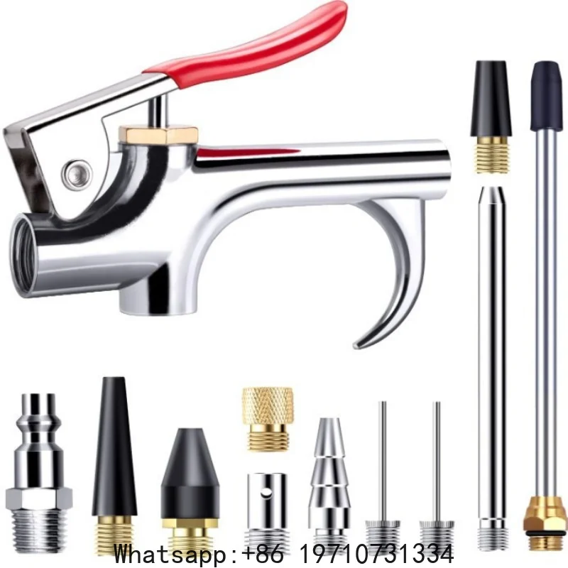 13 Pcs Air Tool Dust Compressor Nozzle Blow Gun Accessory Duster Cleaning Kit Pneumatic Parts Air Compressor Blower Kit
