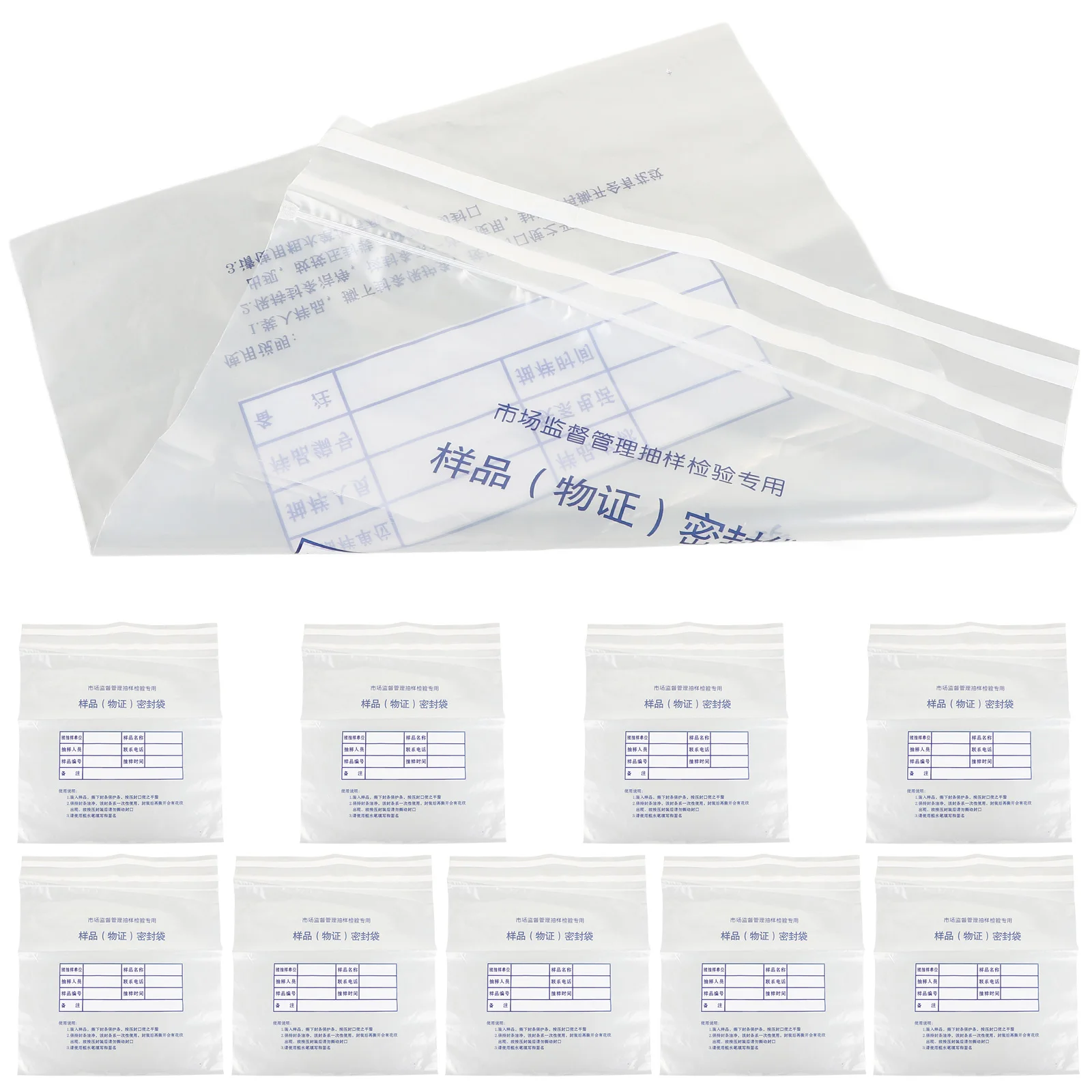 

10pcs Tamper Evident Bank Deposit Money Envelopes Plastic Security Cash Register Self Adhesive Strips Clear Coin Bags For