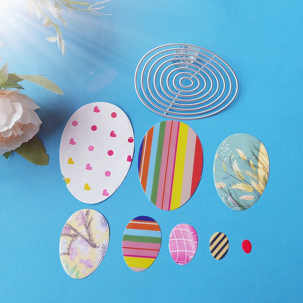 New Easter eggs in 8 specifications cutting dies, used for scrapbooks, embossed albums, card making DIY crafts