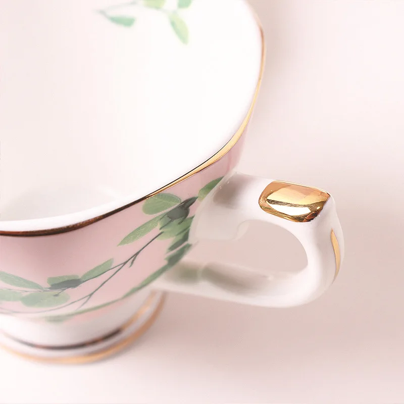 تانغشان العظام كوب بورسلين العظام الخزف الطيور أغنية زهرة العطر فنجان القهوة لوحة هدية الإبداعية #3