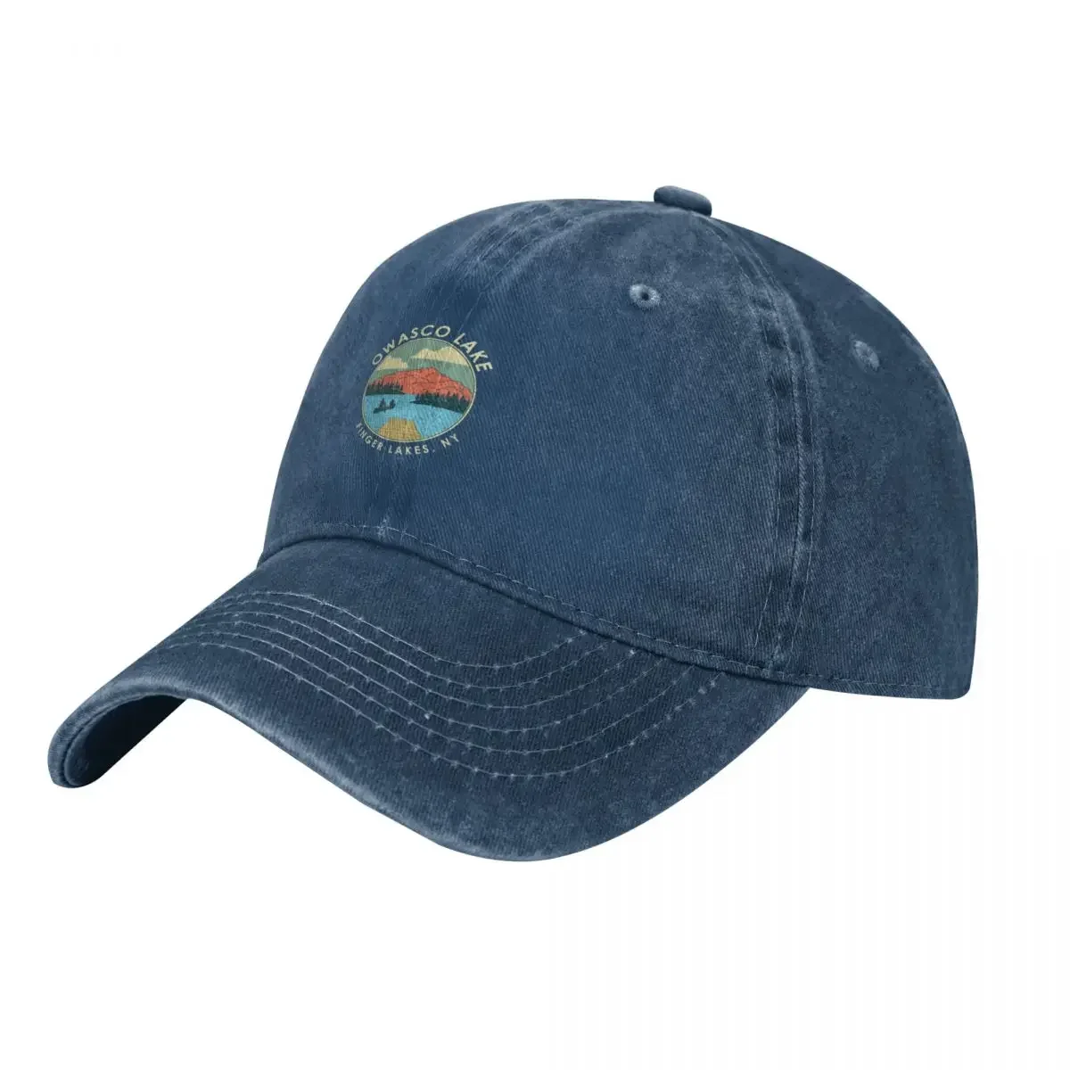 Finger Lakes NY New York Owasco Lake graphic Baseball Cap birthday men's big size hat New Hat Men's Hats Women's