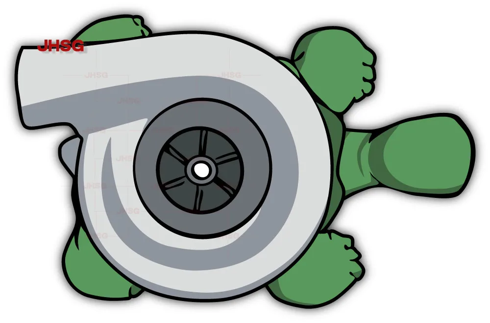Turbo Turtle Stickers Car Bumper Stickers-
