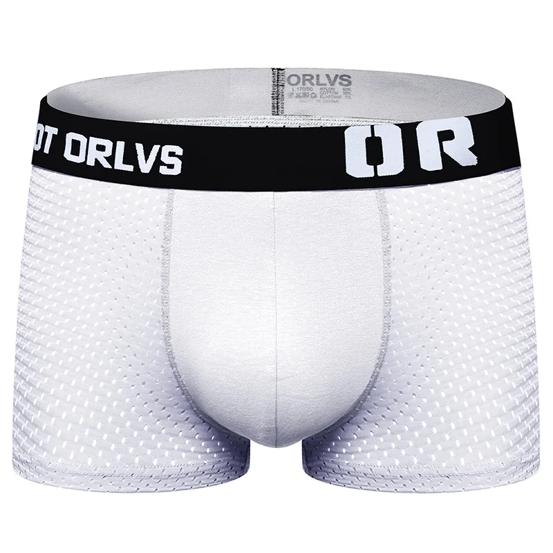 ORLVS, men's underwear solid color, breathable boxer shorts for men, OR207