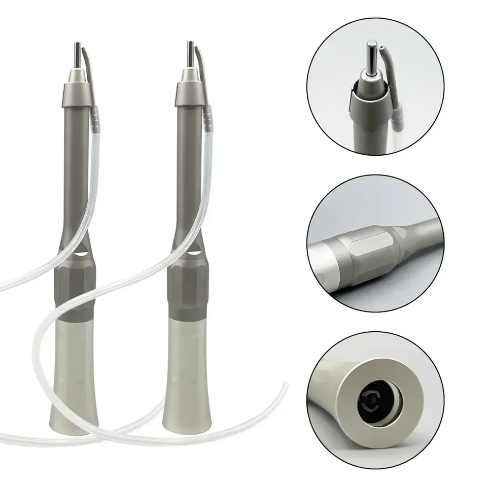 De ntal Equipment External Spray Detachable Water Pipe 20 Degree Osteotomy Bending De ntal Contra Angle AirTurbine Handpiece