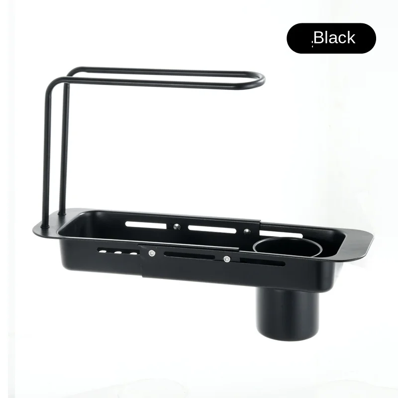 Sink Drain Shelf Stainless Steel Multifunctional Kitchen Sink Organizer Household Storage Shelf Drying Rack Kitchen Utensils