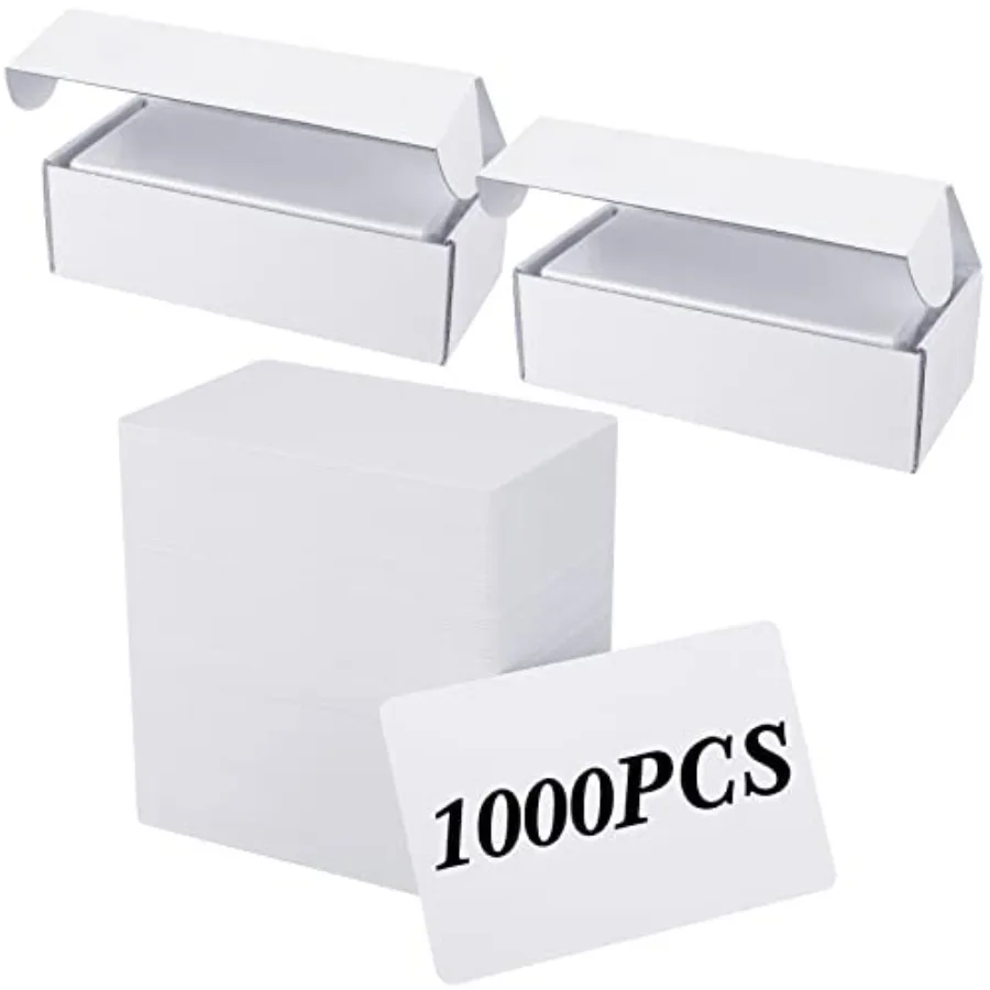 

Pcs Blank PVC Cards White Quality Plastic ID Badge Printers Cr80 30 Mil Business Cards Fit Most Photo ID Badge Printers