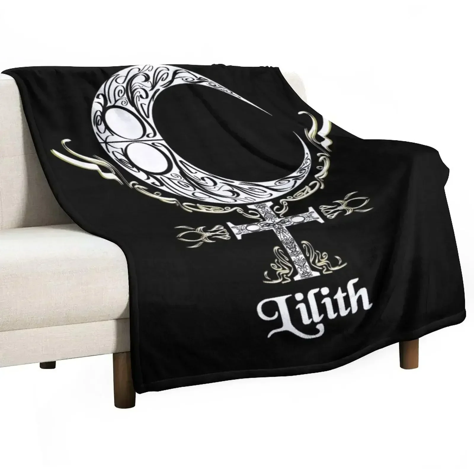 

Lilith Symbol Throw Blanket Decorative Soft Throw Blanket for Couch Sofa