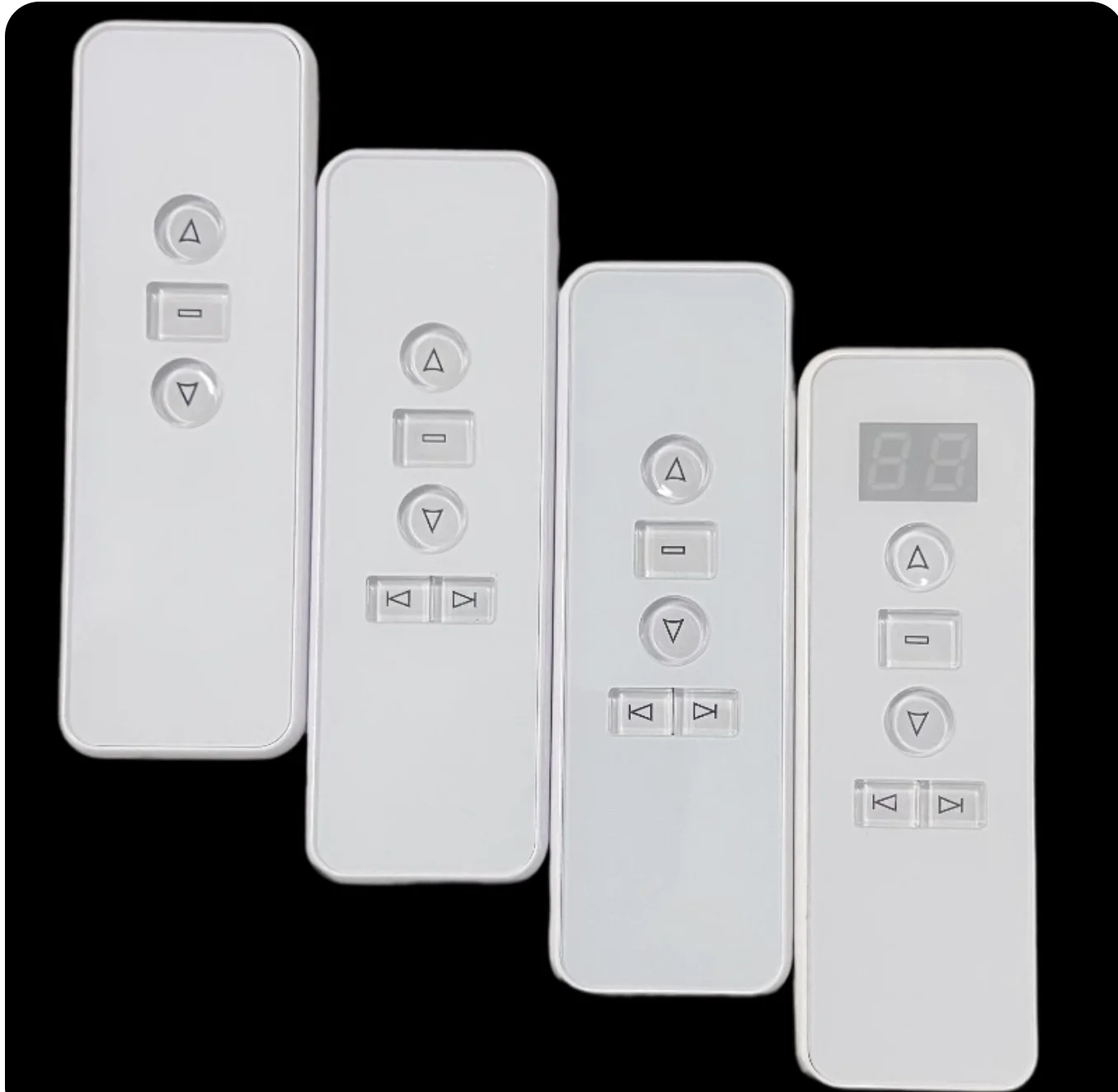 AC123 White Handheld Remote Controller for A-OK RF433 Curtian Motor,Wireless Emitter to Control Curtain motor Open/Close