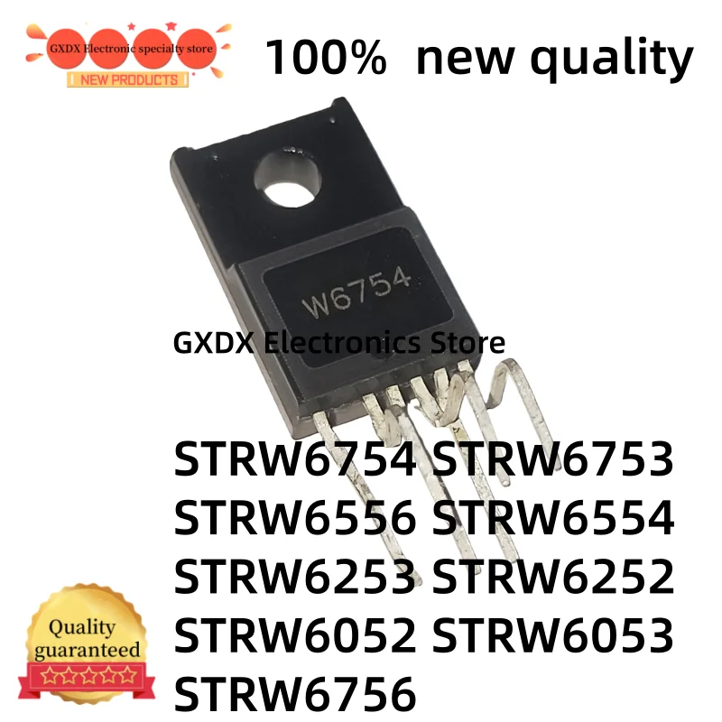 5-10 peças novas STRW6053 STRW6053 STRW6252 STRW6253 STRW6753 STRW6754 STRW6756 STRW6554 STRW6556 STR-W6053 W6753 W6252 TO-220