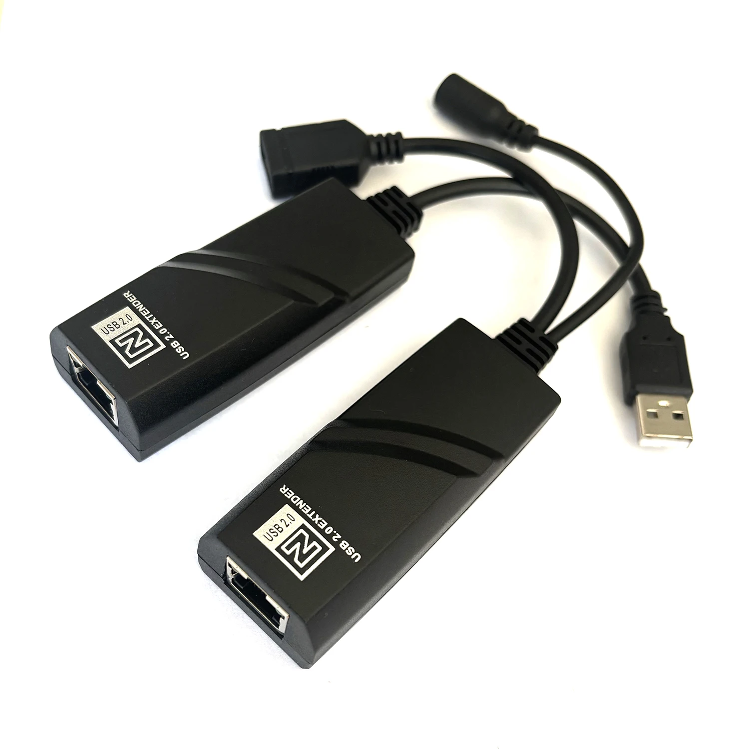USB 2.0 To RJ45 Cable Extender Over Cat6 Ethernet Cable 100M Support USB Mouse Keyboard Webcam Printer Card Reader U Flash Disk