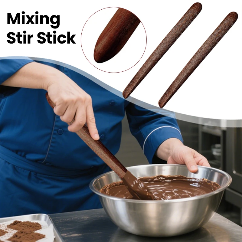 

1pc Sourdough Bread Mixing Stir Stick Acacia Wood Sourdough Spatula Practical Sourdough Bread Making Tools for Kitchen Cooking