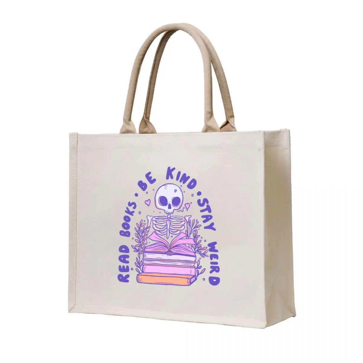 

Read books be kind stay weird Tote Bag custom canvas bag Women's tote bag Shopper handbag hand bags