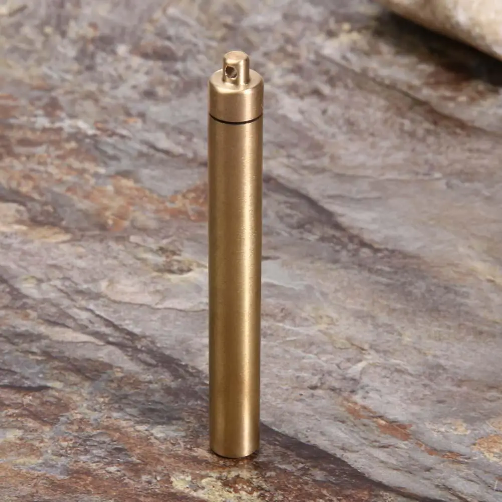 Ti Alloy Bottle Toothpick Holder Waterproof Toothpick Dispenser Portable Antiallergic Lightweight for Outdoor Household