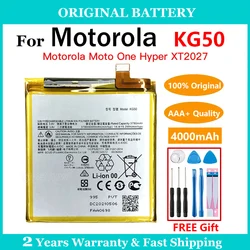 Original 4000mAh KG50 Battery For Motorola Moto One Hyper XT2027 XT2027-1 XT2027-2 XT2027-3 Replacement Batteries Repair Battery