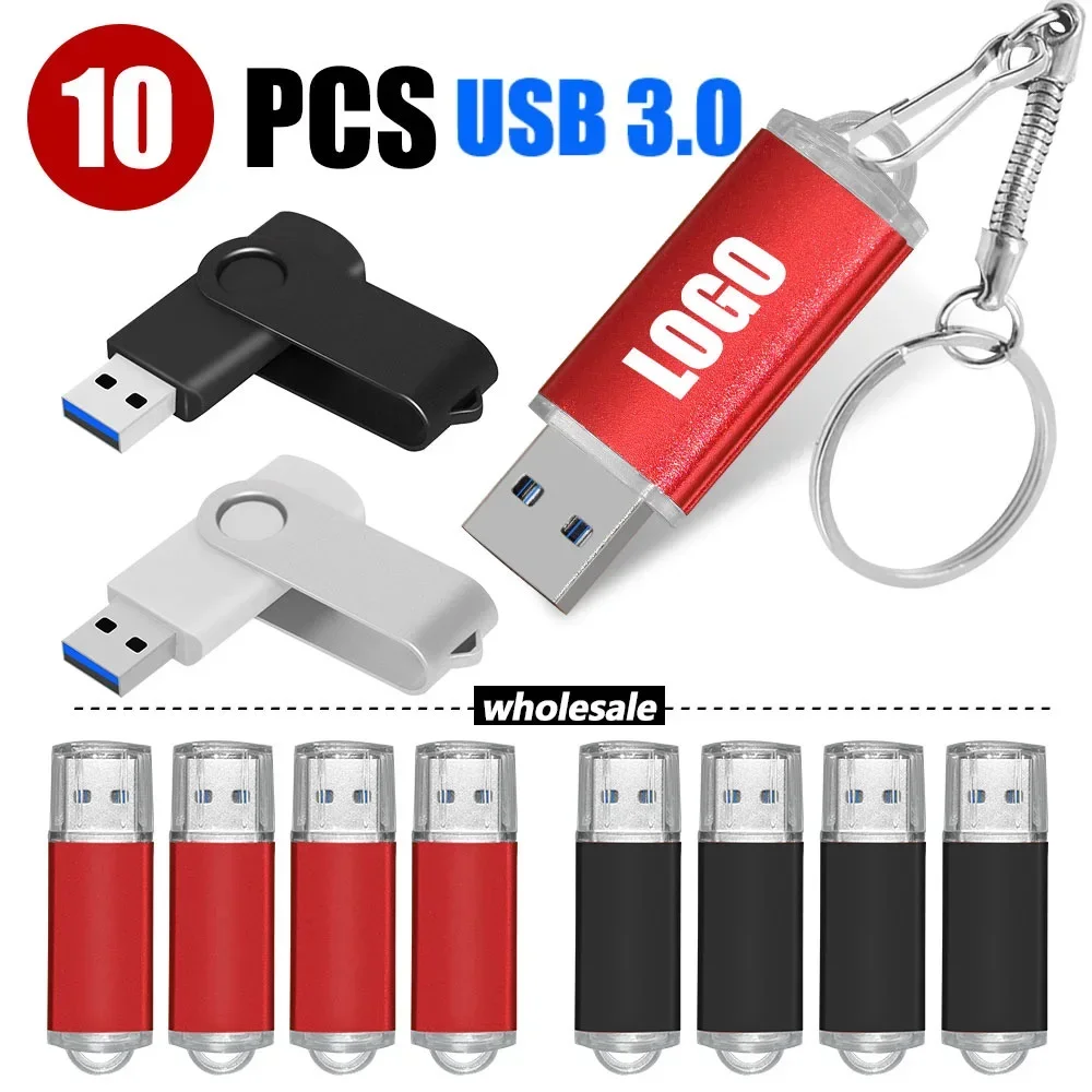 10 Stks/partij Kleur Usb Flash Drive3.0 TYPE-C 8Gb/16Gb/32gb 128gb Mini Memory Stick Pendrive Stick Flash Disk Gratis Logo Cle Usb