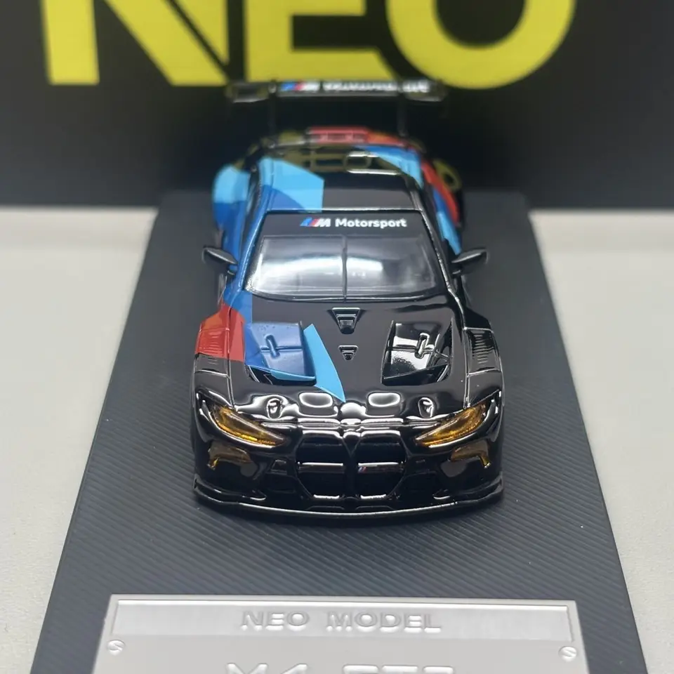 Neo Bmw M4 Gt3 Motorsport Livery Electroplated Black No.1 1:64