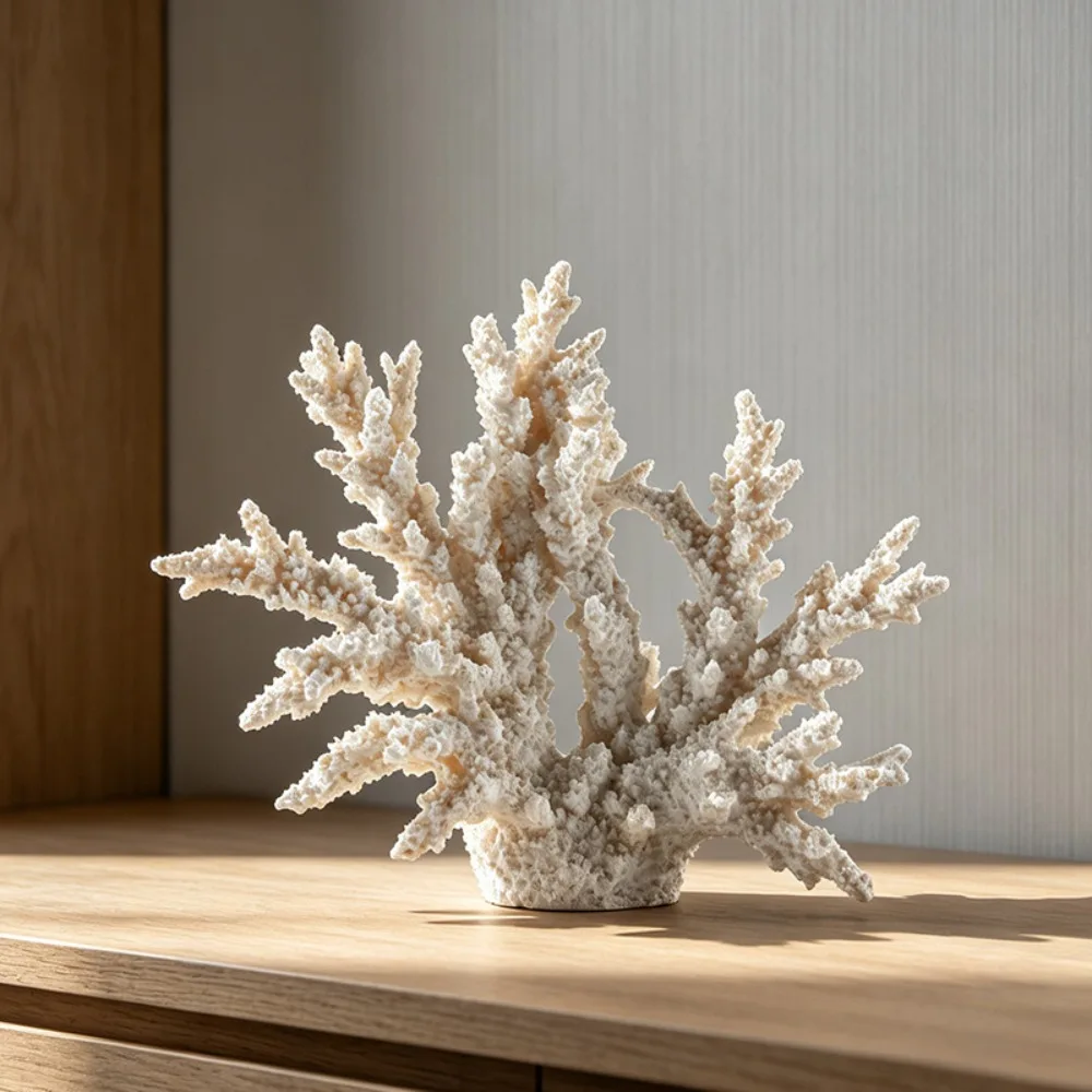 Art Simulation Coral Ornaments Exhibition Hall Office Living Room Porch Wine Cabinet Home Accessories Desktop Furnishings