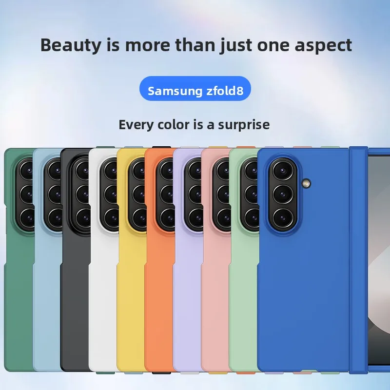 Matte PC Hinge Protection Phone Case for Samsung Galaxy Z Fold8 Ultra ZFold 8 7 6 5 4 Shockproof Cover Holder Hard Shell for