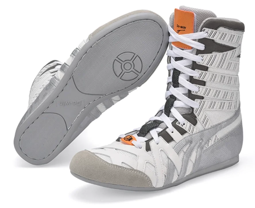 Professional Fighting Competition Sneakers Indoor Fitness Training High Top Wrestling Shoes High Topped Shoes