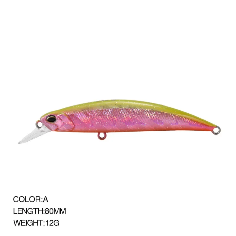 RYUKI Minnow Wobbler hundimiento señuelo de pesca para lubina y culter