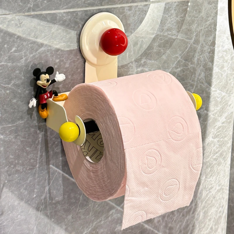 

LTT toilet suction cup tissue holder bathroom wall-mounted non-punching paper holder