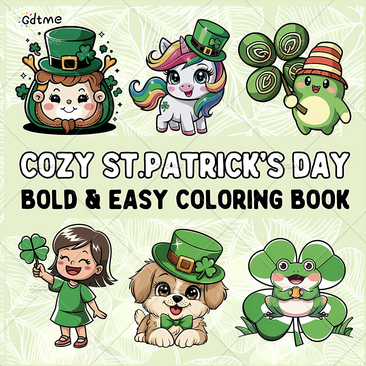COZY ST.PATRICK'S DAY Coloring Book for Adults - 24 Pages Graffiti Drawing Painting Books for Relaxation and Creative Expression