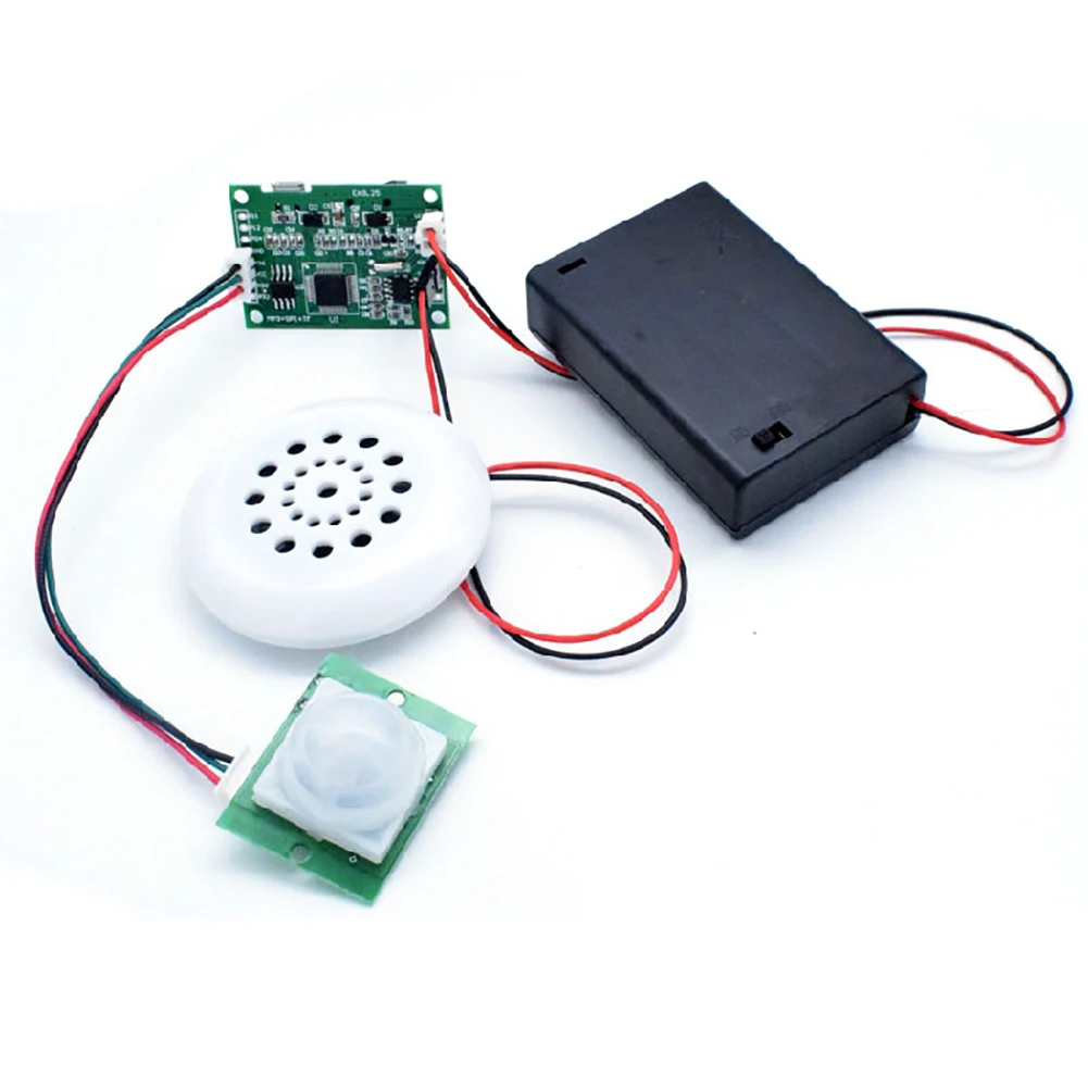 MP3 Music Voice Playback Kit Sound Recording Module with PIR Infrared Sensor Support USB Download TF Card DIY