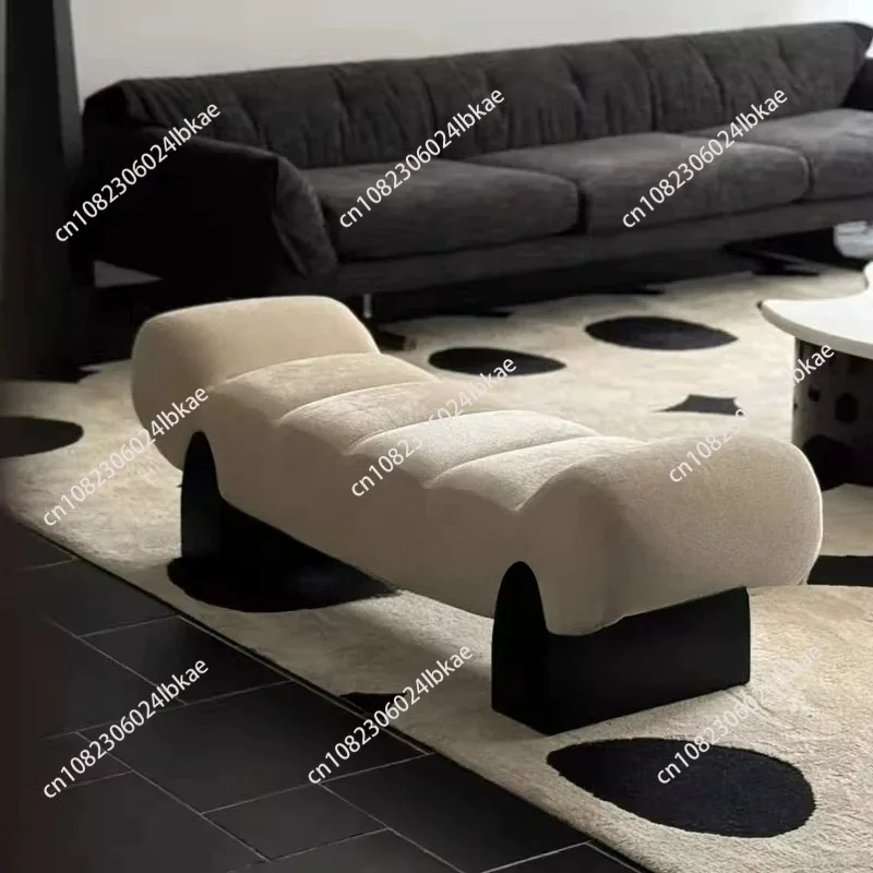 

Дизайнерская элитная скамья для спальни, простая скамья-диван для гостиной, креативная скамья для магазина одежды, домашний табурет для изножья кровати