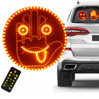 Creative Fun Three Models Gesture Lamp Car Interior Rear Windshield LED Hand Gesture Sign Middle Finger Sign Warning Brake Light