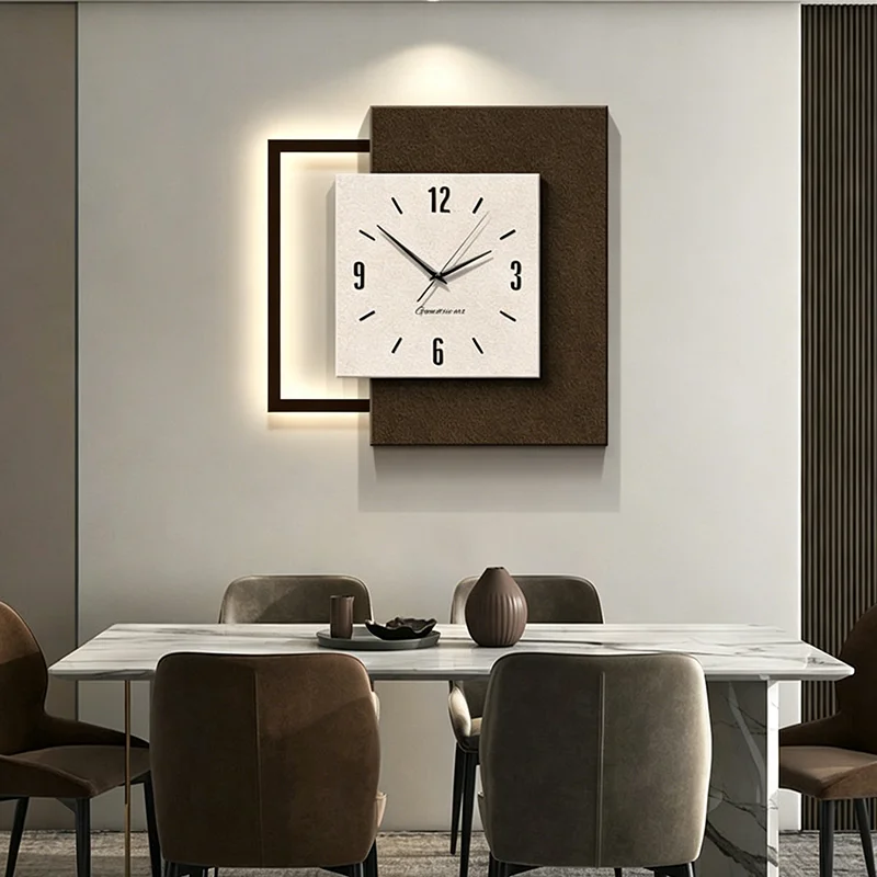 Elegant Night Light Wall Clock - Lighting Home Decor Items 评论和价格