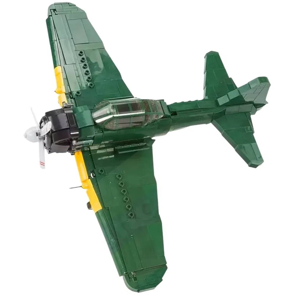 Soviet Union Attack Plane Fighter Military  Army  Building Blocks Toy Brick for Boys gift Aircraft Model Kit