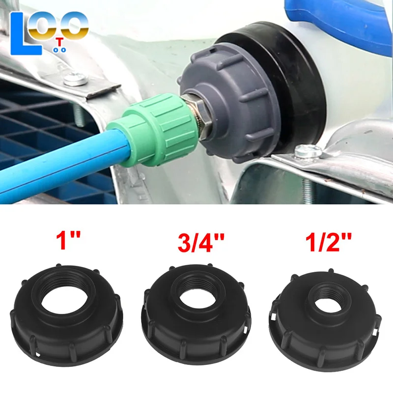 تركيبات خزان Ibc متينة S60X6 غطاء ملولب خشن 60 مم خيط أنثى إلى 1/2 بوصة، 3/4 بوصة، 1 بوصة موصل محول
