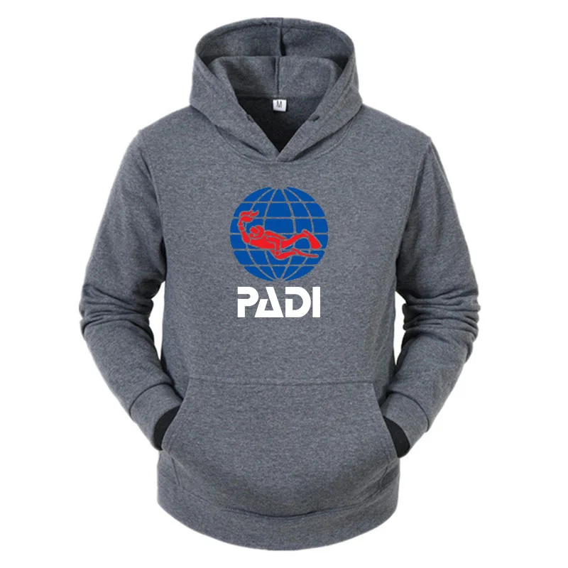 2022 Men\'s Selling Scuba Driver Padi Printed Sweatshit Swimming Diving Clothes Men/Women Spring Autumn Fashion Hoodies Top