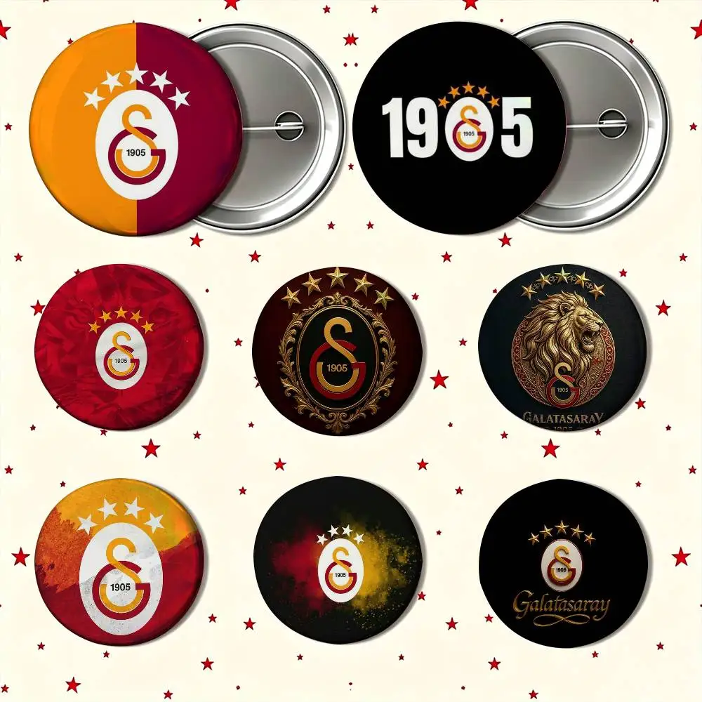G-Galatasaray-Club 25mm 32mm 44mm 58mm Anime Badges Brooches DIY Pins Decorations Birthday Gifts
