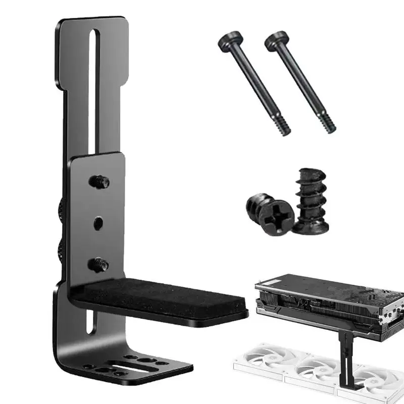 Anti Sag GPU Bracket Stainless Steel Adjustable GPU Stand Wear-resistant Graphics Card Stand Graphics Card Bracket For Desktop