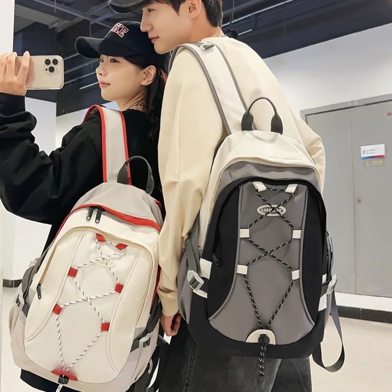

Schoolbag for female college students, niche design, computer backpack for men travel backpack for school large capacity kawaii