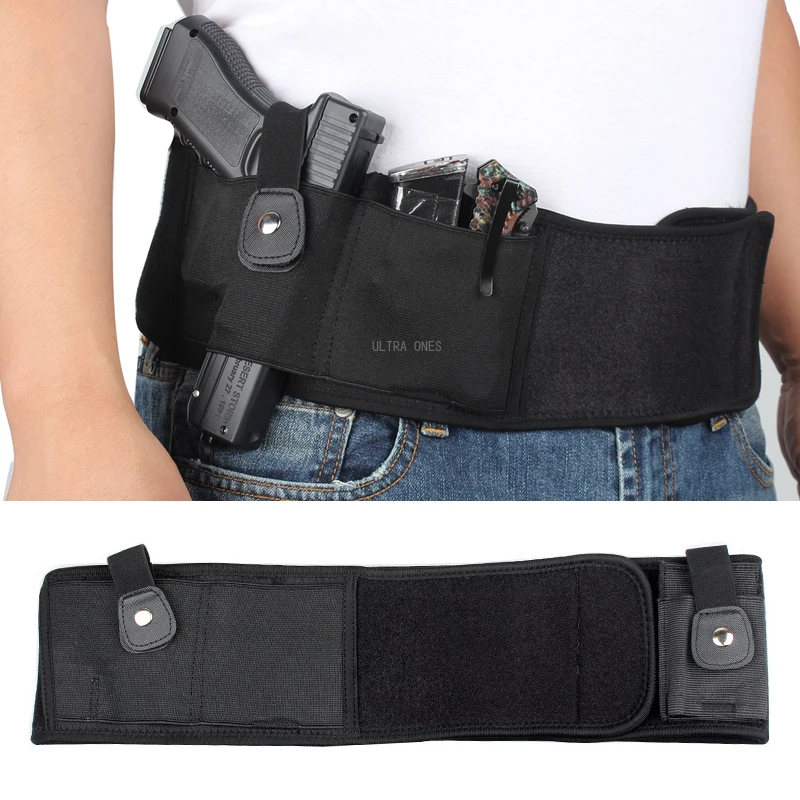 

Tactical Belly Band Holster Concealed Carry Waist Band Pistol Case Universal Holsters Belt for Outdoor Hunting Airsoft Shooting