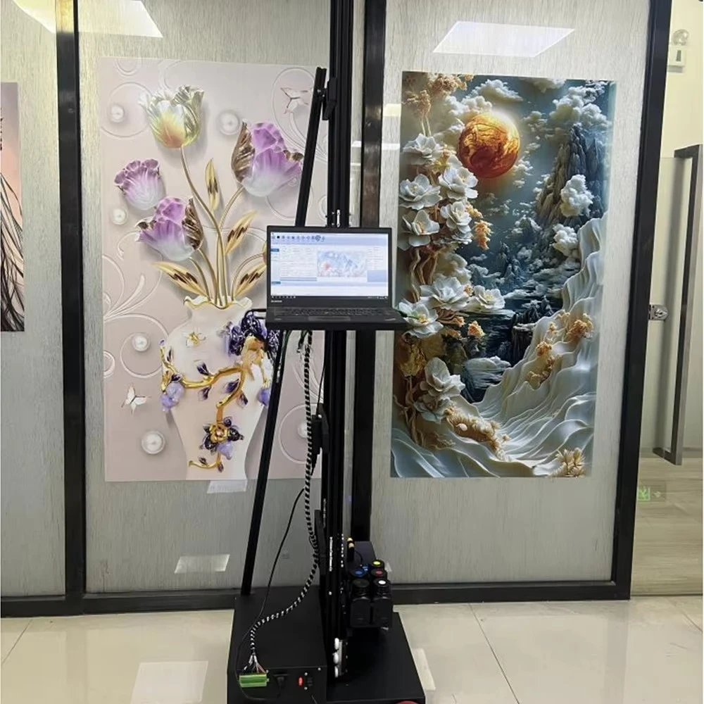 Automatic UV Flatbed Wall Printer Vertical 3D Inkjet for Acrylic Glass Wood Metal Signage Customized High Quality Hot Sale