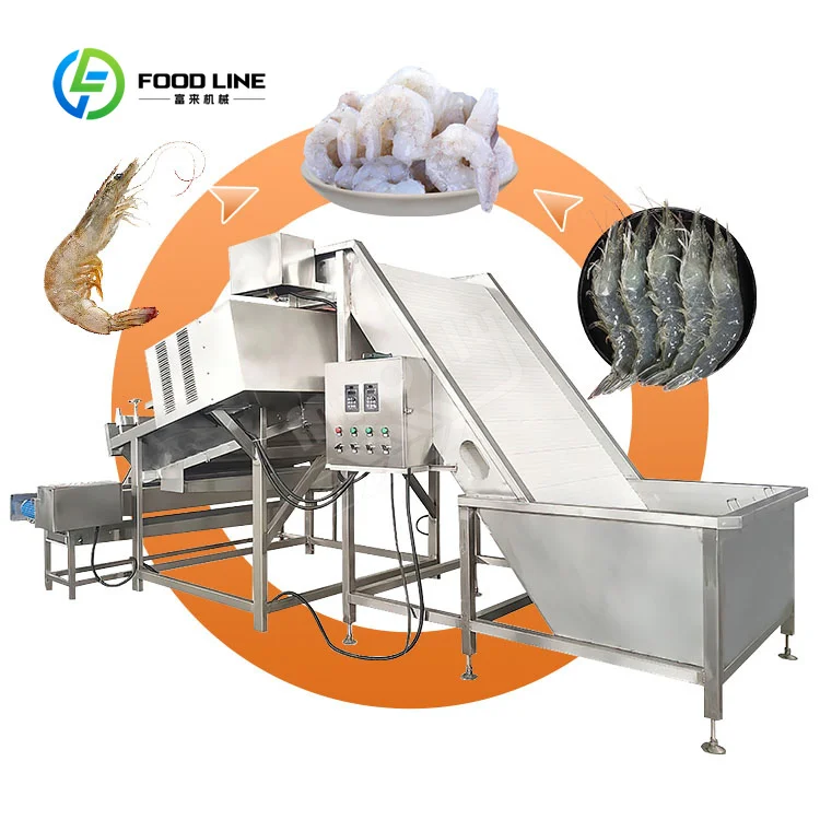 Automatic Shrimp Peeling Peeler Custom Shrimp Devein Skin Shell Removing Processing Machine