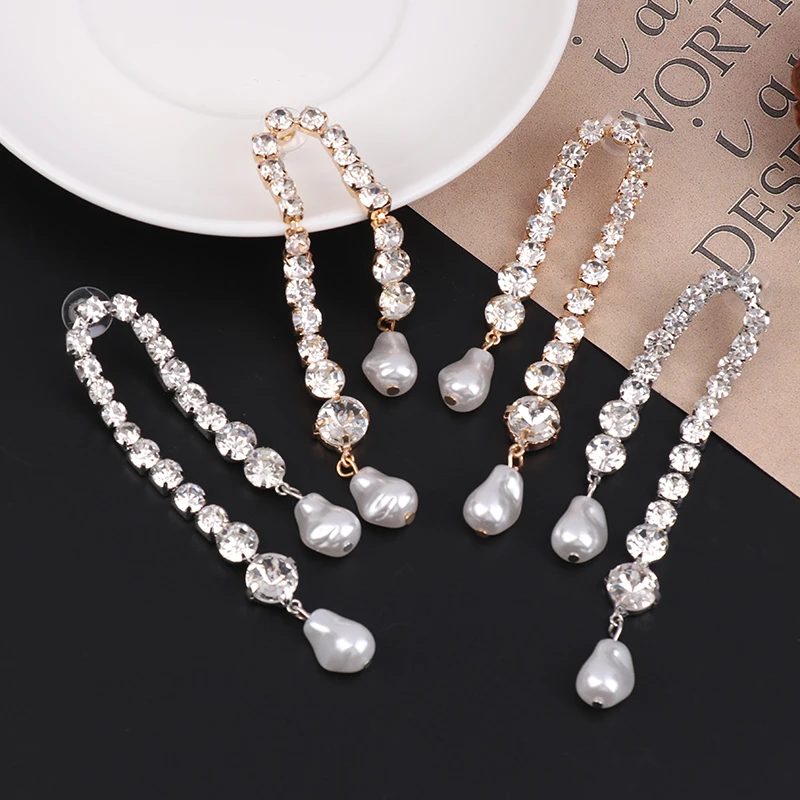 1 par de nicho strass franja brincos moda simples luz luxo brincos presente para mulheres banquete jóias acessórios