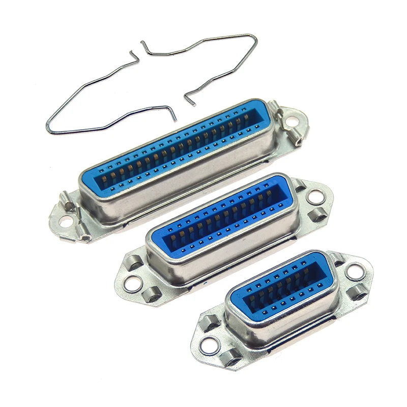 1PCS 57 Series Centronics connector Male/female CN-14P24P36P/50P 180-degree straight pin connector with linear printer port
