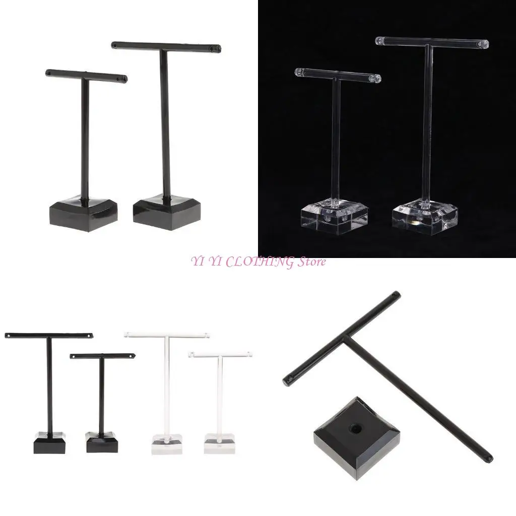 

N5KF 2Pieces Акриловые ювелирные ювелирные украшения держатель серьги с серьгами подвеса для ювелирных изделий для ожерелья