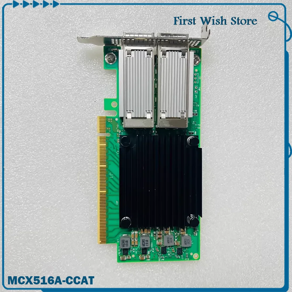 

MCX516A-CCAT ConnectX-5 100Gb Dual-port Gigabit Fiber Network Card QSFP28 PCIe 4.0 CX516A-CDAT
