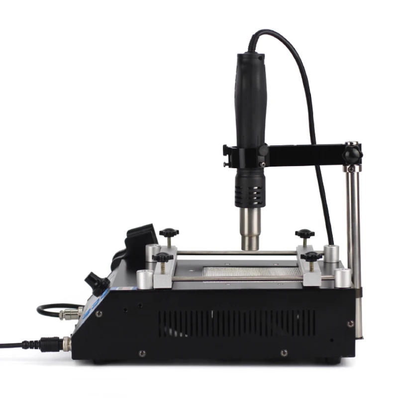 โต๊ะบัดกรีลมร้อน BGA รุ่น 853AAA สำหรับงานซ่อม BGA พร้อมปืนลมร้อนและหัวแร้งบัดกรีแบบอุ่นล่วงหน้า