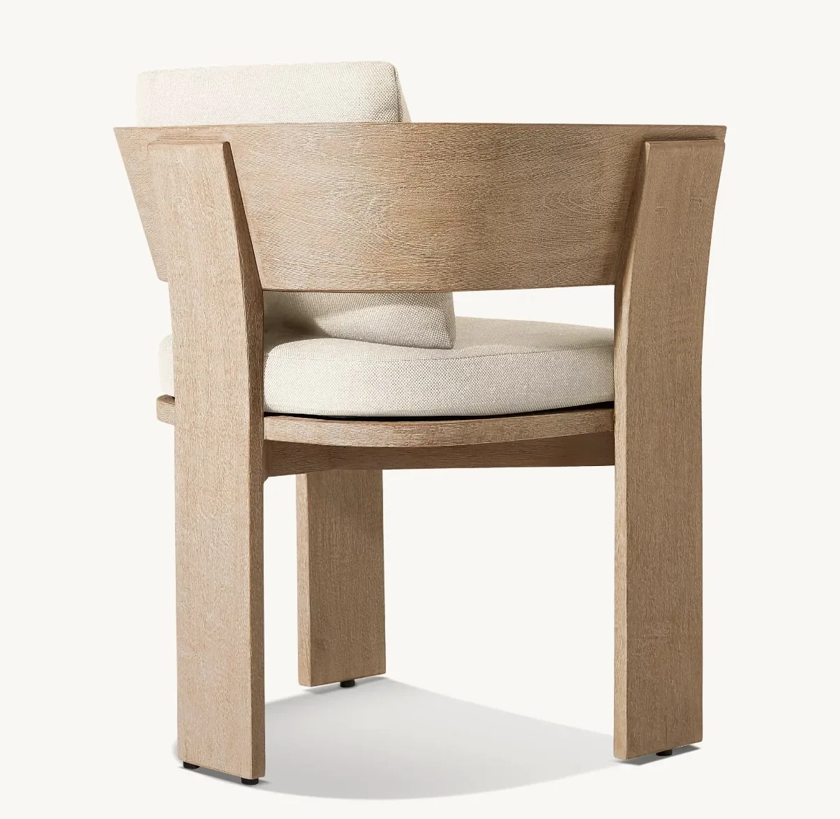 

Customizable Outdoor Teak Table and Chair Combination Villa Garden Sunscreen Waterproof High-end Solid Wood Dining Table