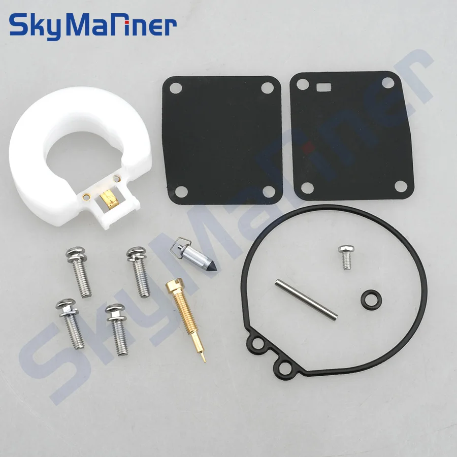 Carburetor Carb Repair Kit 18-7765 6G1-W0093 For Yamaha 2 Stroke 3HP 6HP 8HP Outboard Motor 6G1-W0093-00