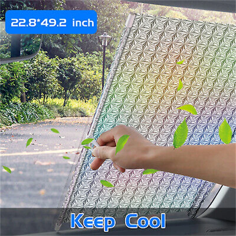 58X125cm Car Retractable Windshield Sun Visor Shade Folding UV Block Cover Front Window